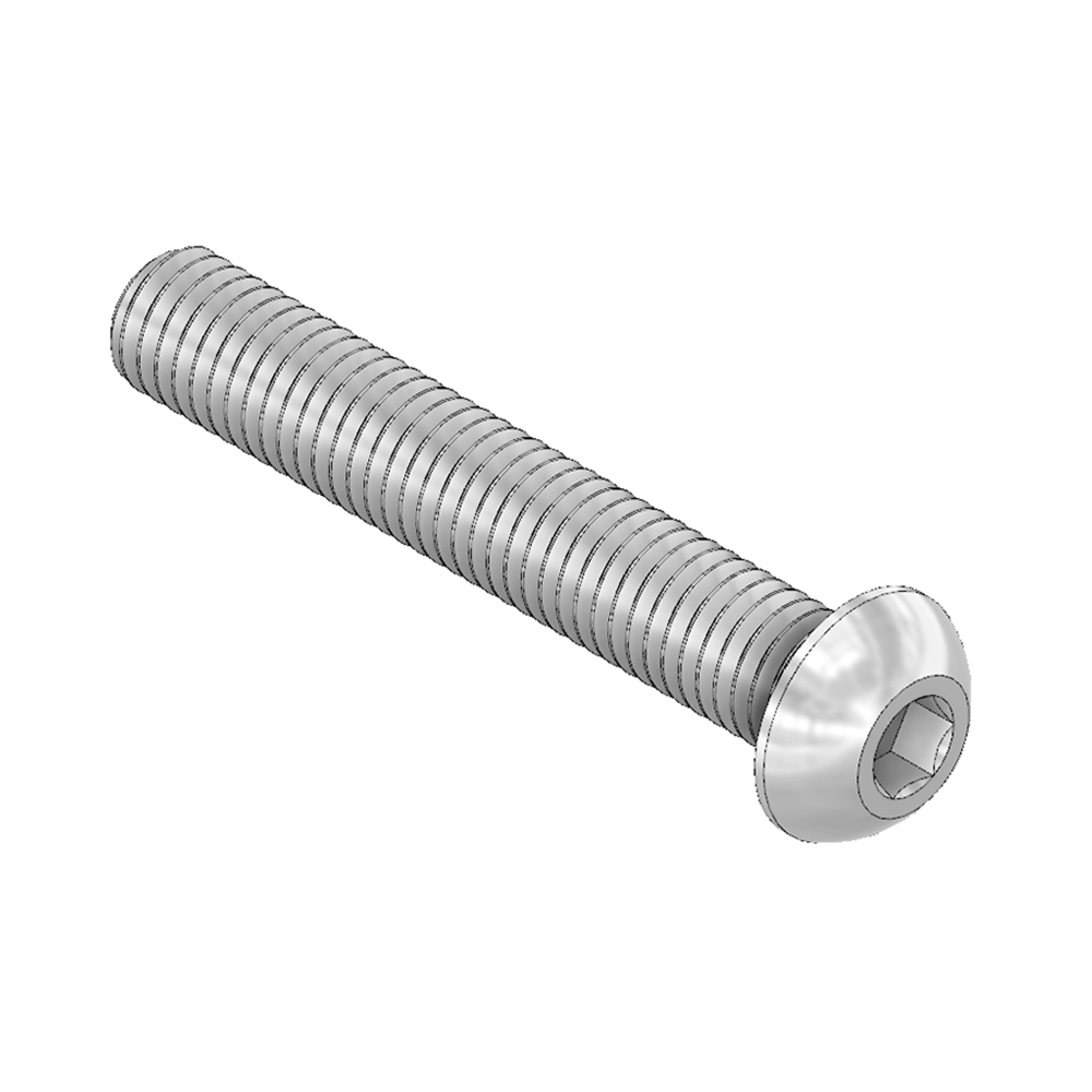 M8X60BHCS-0 MODULAR SOLUTIONS BUTTON HEAD CAP SCREW M8-1.25 X 60MM